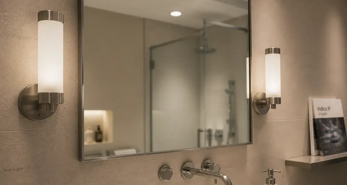 Lampe salle de bain et indice IP par zone