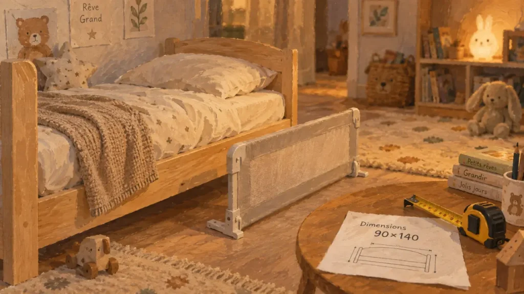 Quel lit choisir à 4 ans : 90×190 cm, évolutif ou compact ?
