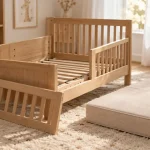 Lit évolutifs : lit évolutif en bois massif et matelas 70x140