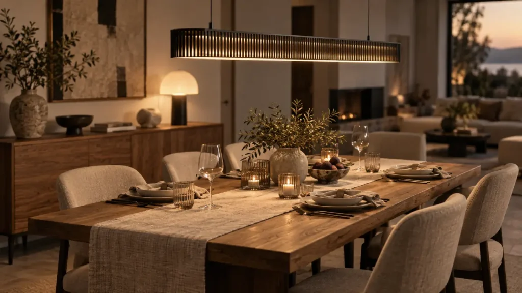 Suspension salle à manger : le bon modèle dépend de la table, de la hauteur et de la lumière