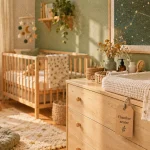 Chambre de bébé mixte et neutre, idées pour décorer