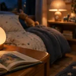 Lampe enfant veilleuse opaline pour dormir et lire, lumière douce