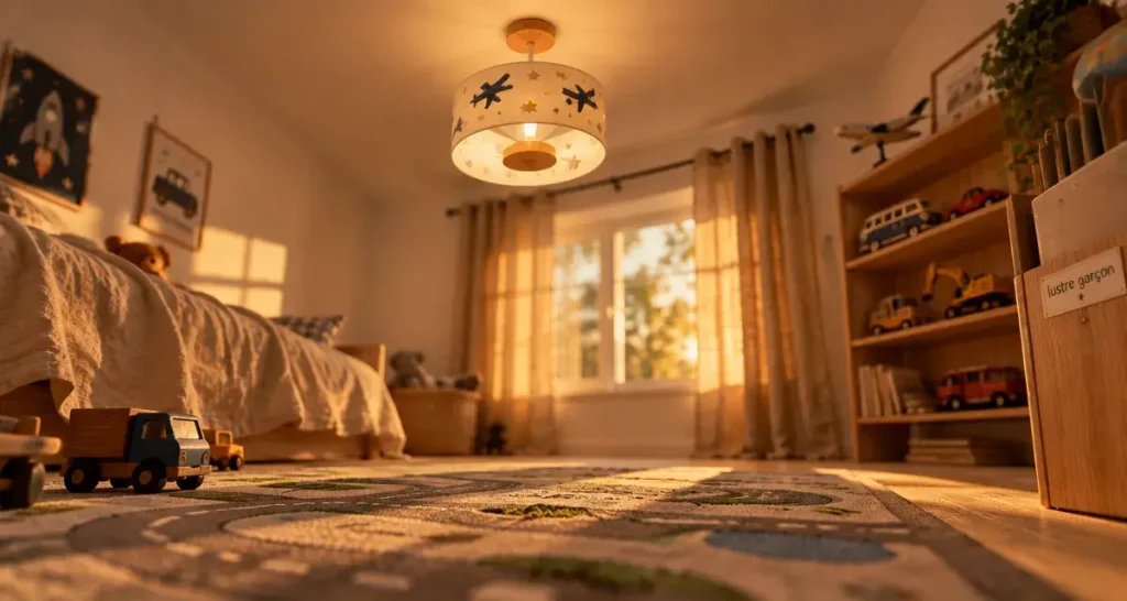 Un lustre pour chambre de garçon, adapté à chaque âge et à chaque moment